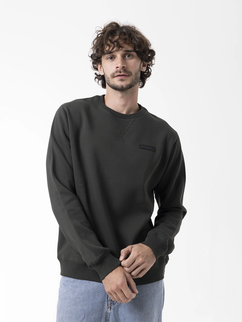 POLERON HOMBRE URBAN ESSENTIAL CREWNECK VERDE MERRELL - 2