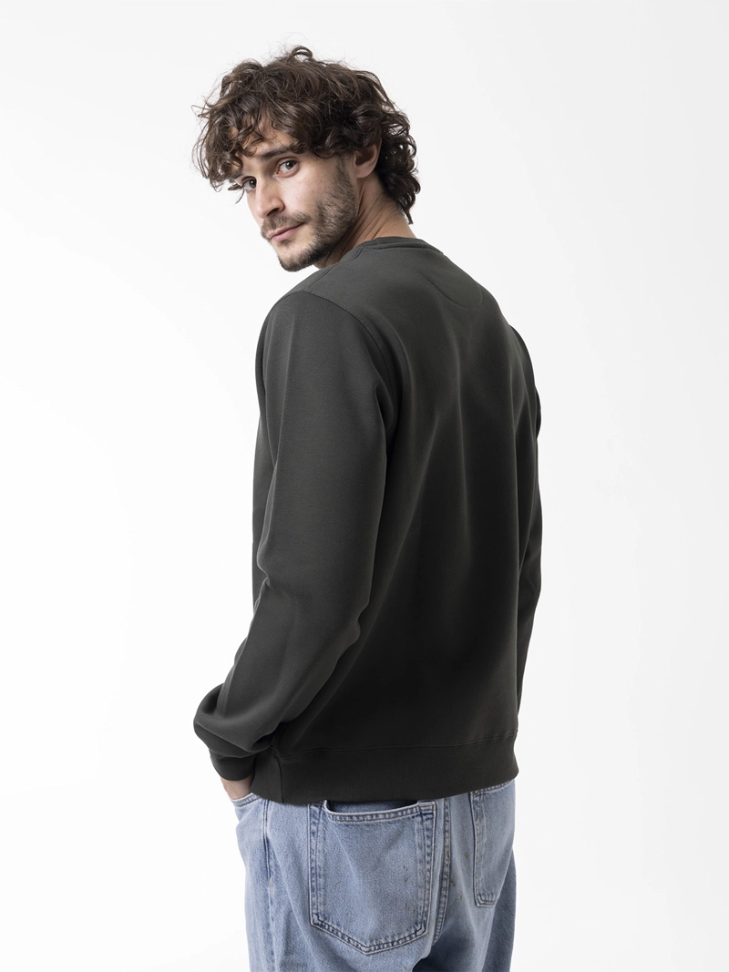 POLERON HOMBRE URBAN ESSENTIAL CREWNECK VERDE MERRELL - 5