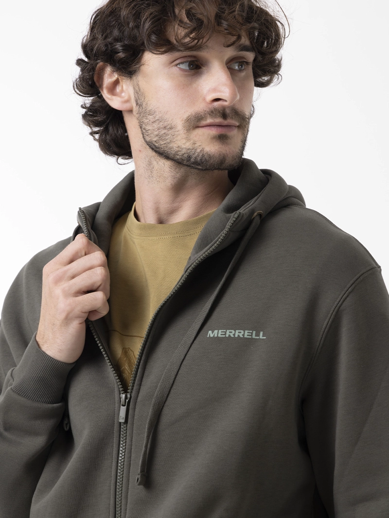POLERON HOMBRE URBAN HOODIE VERDE MERRELL - 4