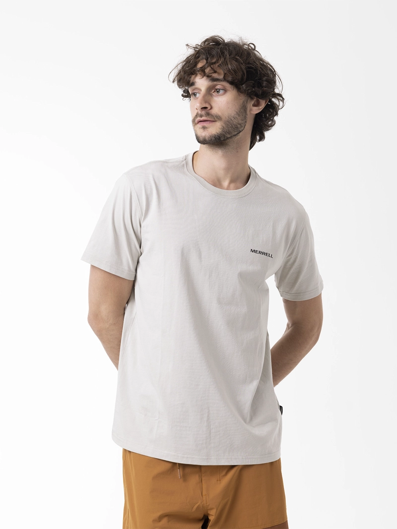 POLERA MANGA CORTA HOMBRE BACKPRINT BLANCO MERRELL - 2