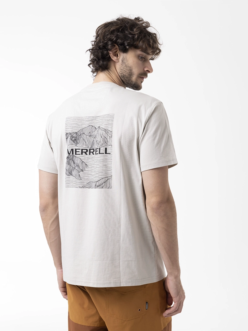 POLERA MANGA CORTA HOMBRE BACKPRINT BLANCO MERRELL - 5
