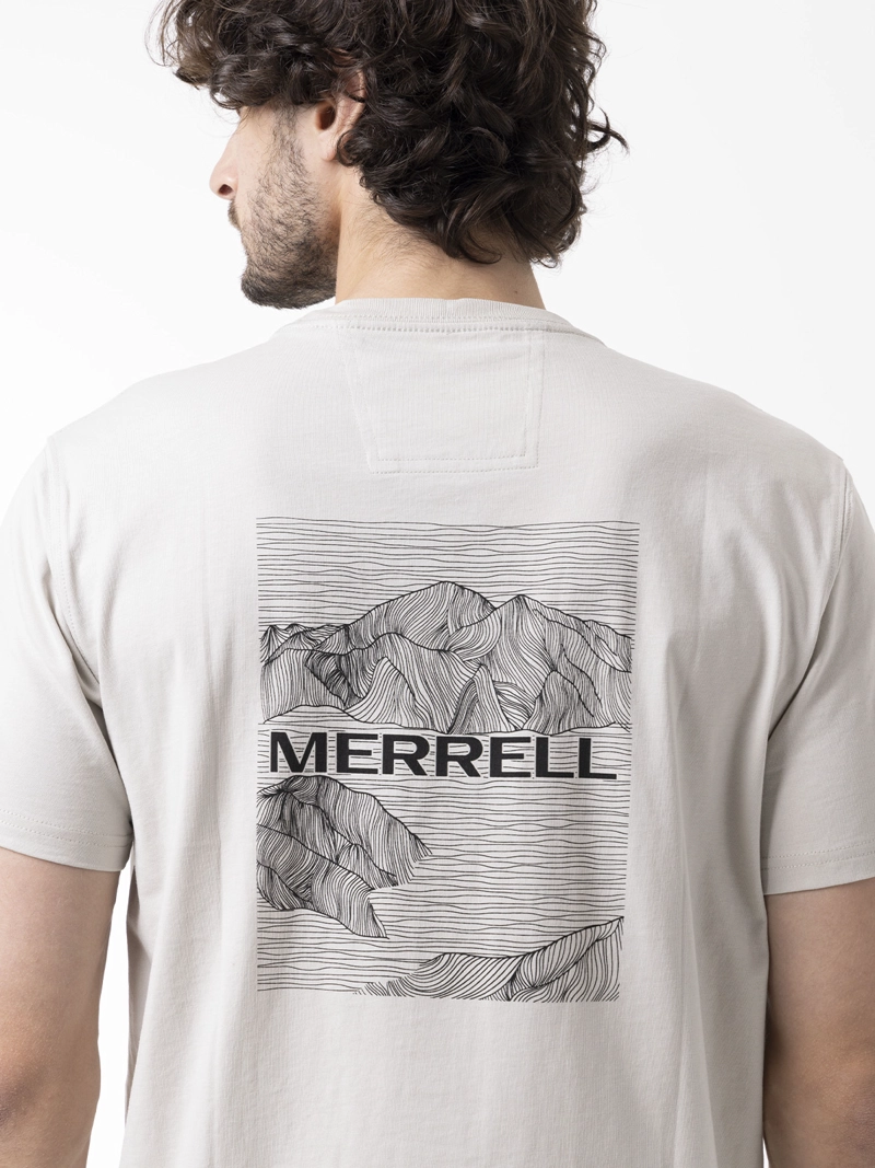 POLERA MANGA CORTA HOMBRE BACKPRINT BLANCO MERRELL - 6