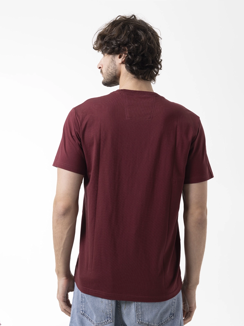 POLERA MANGA CORTA HOMBRE LOGO CORE ROJO MERRELL - 5