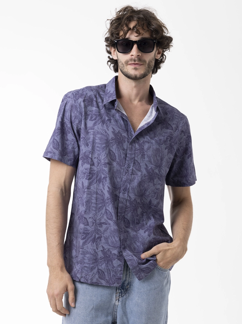 CAMISA MANGA CORTA HOMBRE BREEZE AZUL MERRELL - 1