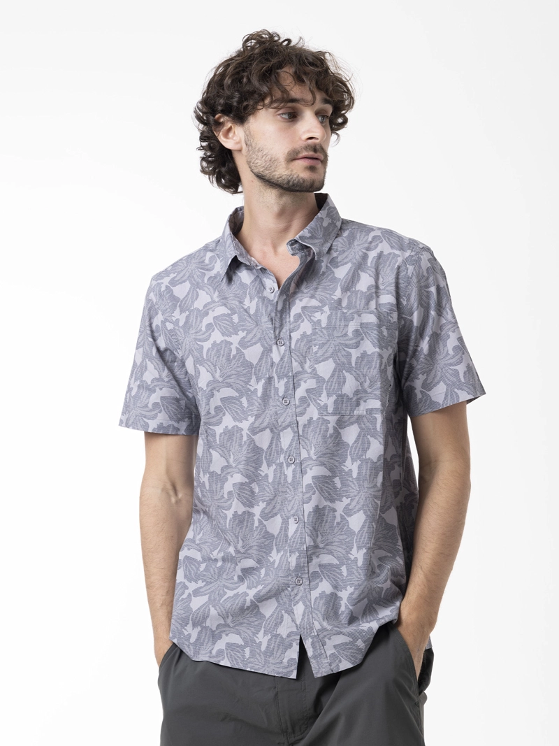 CAMISA MANGA CORTA HOMBRE BREEZE GRIS MERRELL - 1