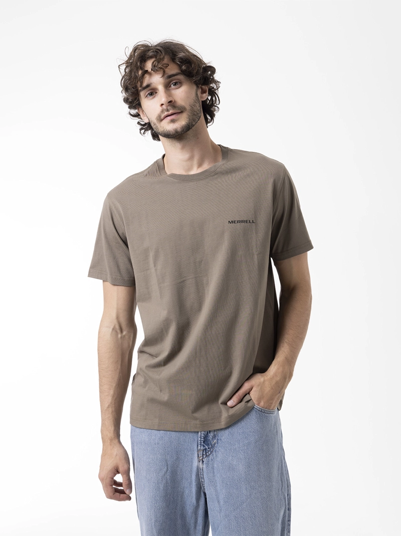 POLERA MANGA CORTA HOMBRE BACKPRINT CAFE  MERRELL - 2
