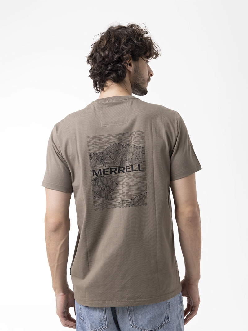 POLERA MANGA CORTA HOMBRE BACKPRINT CAFE  MERRELL - 5