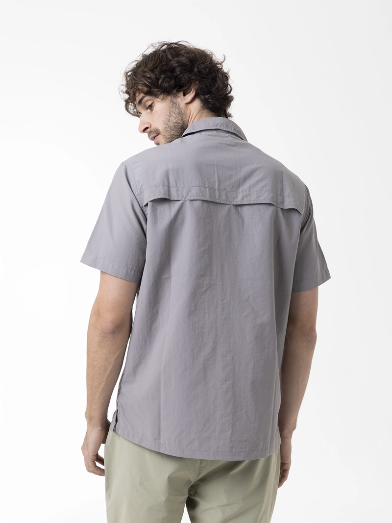 CAMISA MANGA CORTA HOMBRE SPF TECH GRIS MERRELL - 5