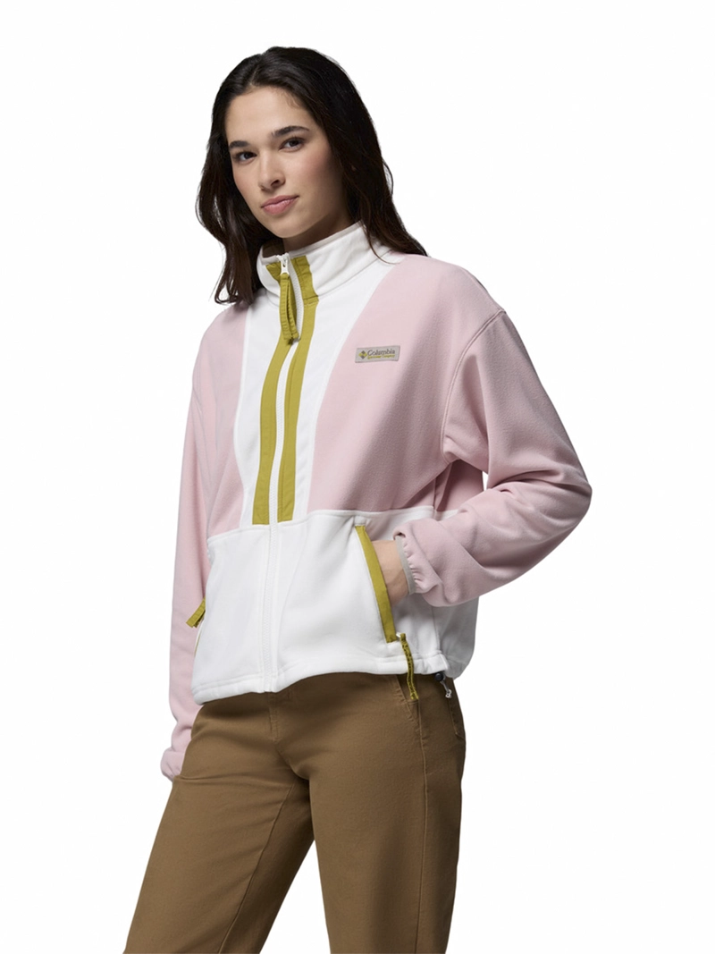 POLAR MUJER BACKBOWL II FULL ZIP ROSADO COLUMBIA - 1