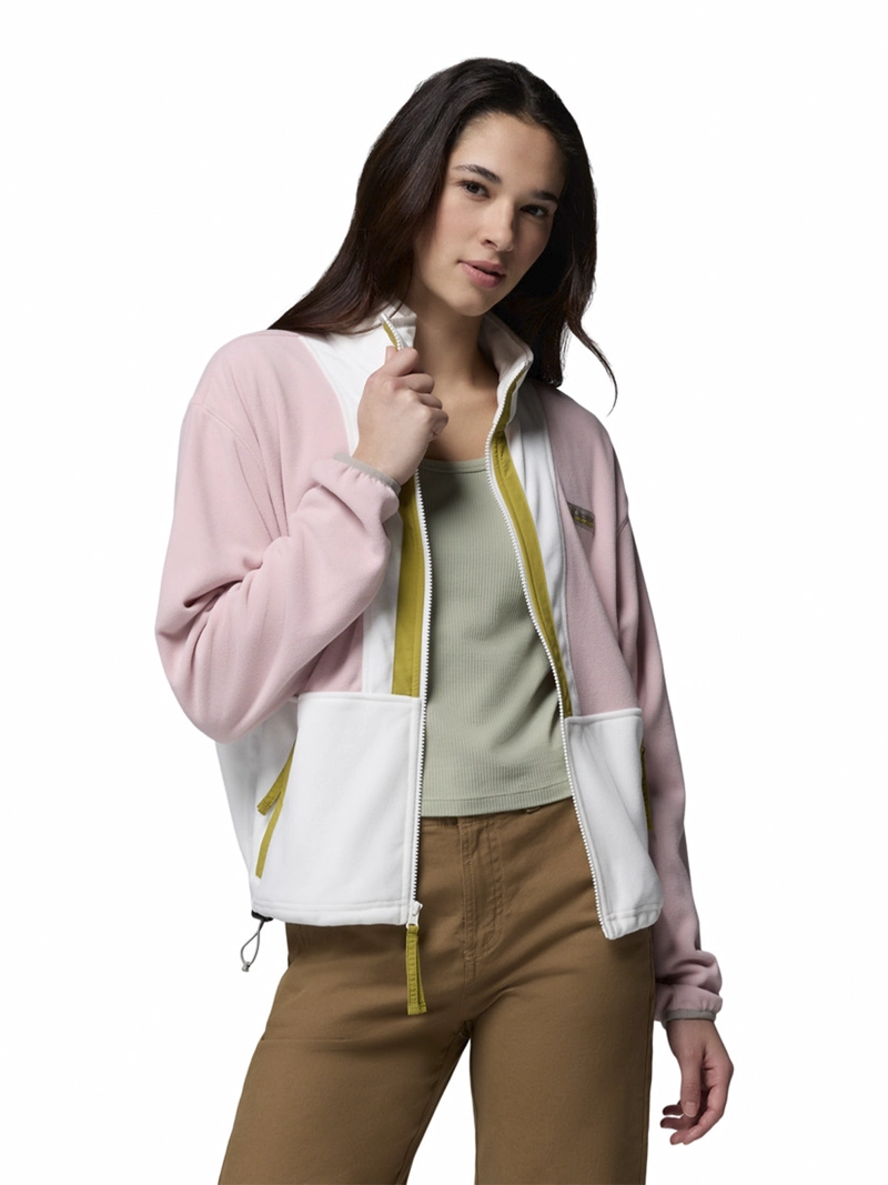 POLAR MUJER BACKBOWL II FULL ZIP ROSADO COLUMBIA - 2