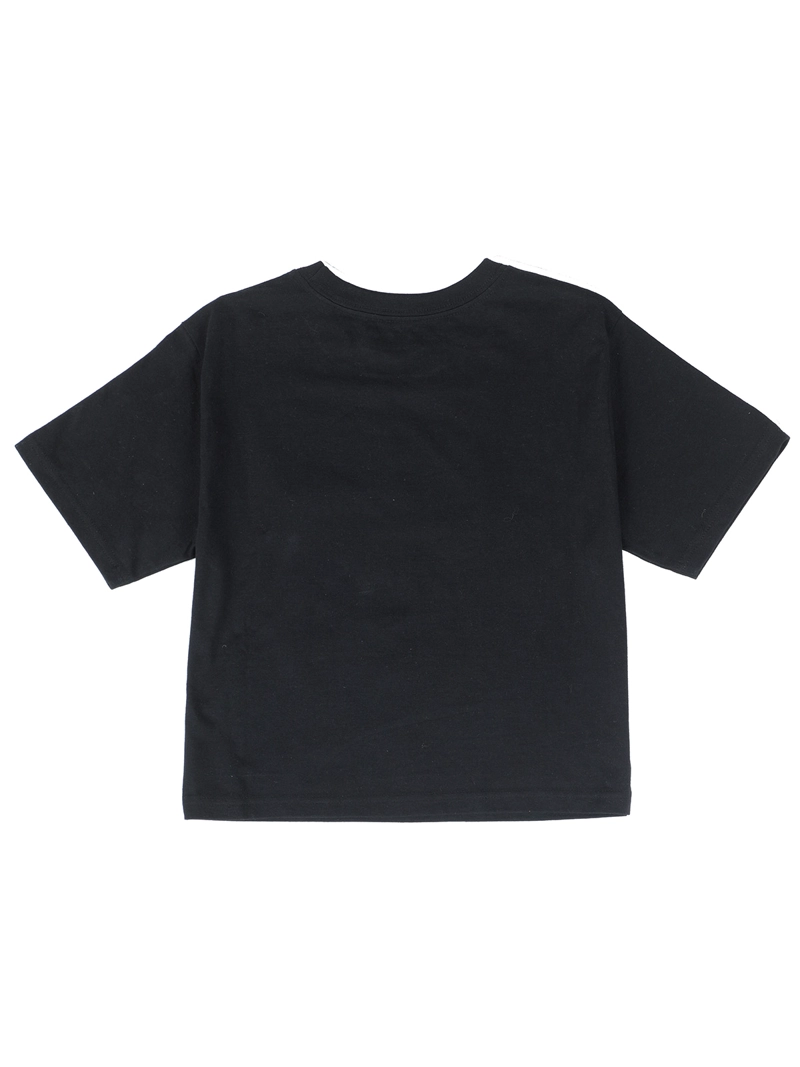 POLERA MANGA CORTA MUJER CROP GRAPHIC TEE NEGRO CAT - 2