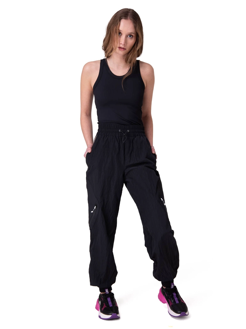 PANTALON MUJER W NYLON RIPSTOP E-WA NEGRO CAT - 7