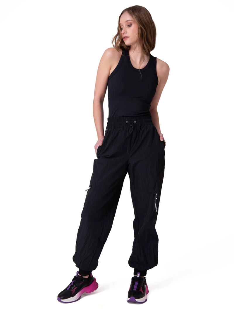 PANTALON MUJER W NYLON RIPSTOP E-WA NEGRO CAT - 8