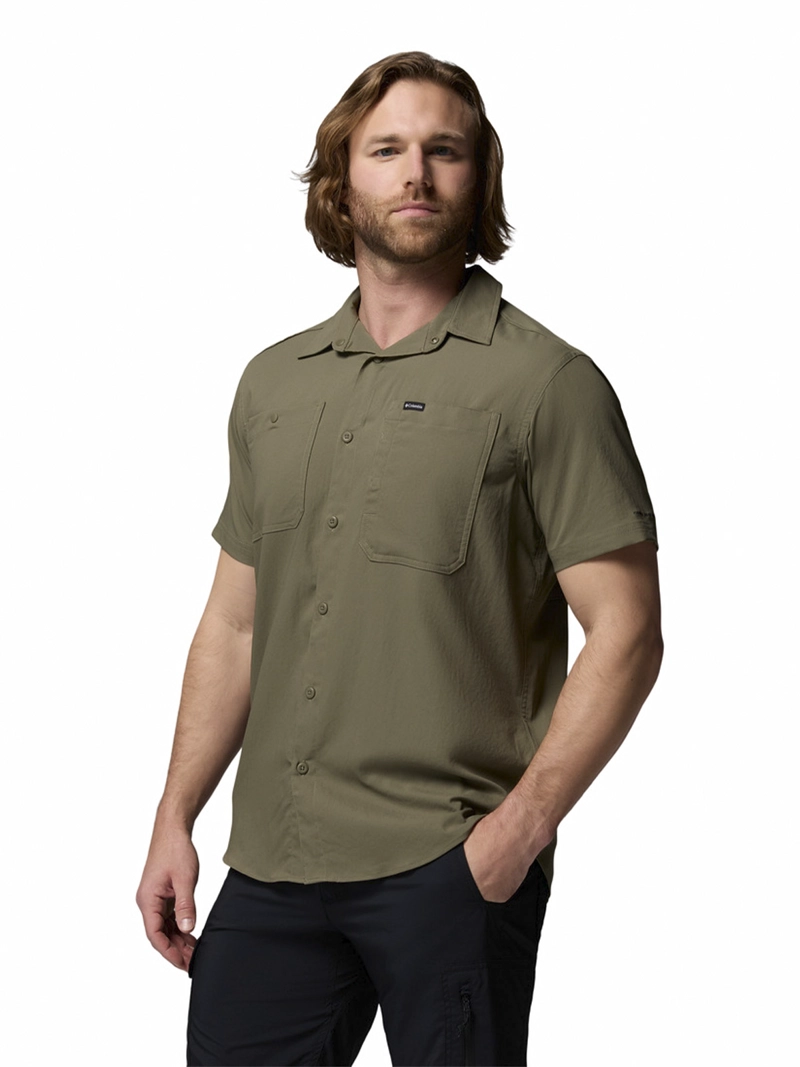 POLERA HOMBRE SILVER RIDGE II SS VERDE COLUMBIA - 2