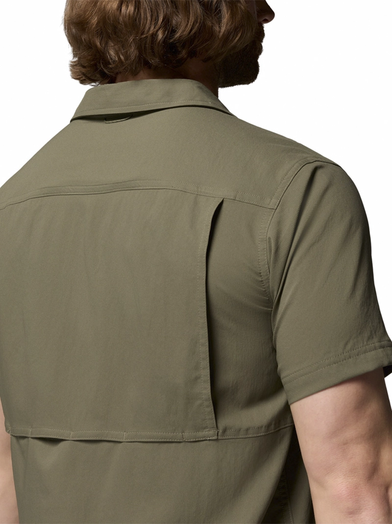 POLERA HOMBRE SILVER RIDGE II SS VERDE COLUMBIA - 6