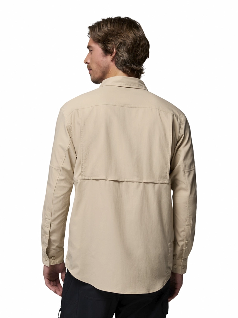 CAMISA ML HOMBRE SILVER RIDGE UTILITY BEIGE COLUMBIA - 8