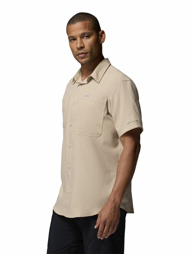 POLERA HOMBRE SILVER RIDGE II SS BEIGE COLUMBIA - 2