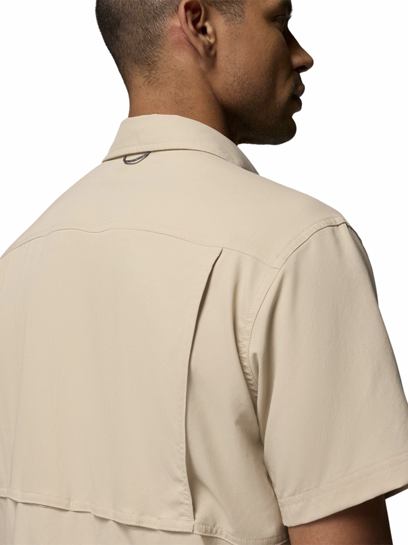 POLERA HOMBRE SILVER RIDGE II SS BEIGE COLUMBIA - 6