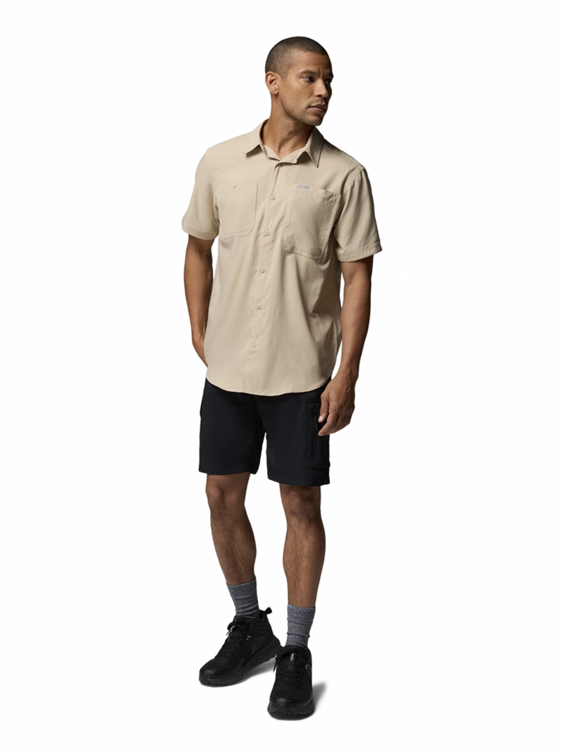 POLERA HOMBRE SILVER RIDGE II SS BEIGE COLUMBIA - 8