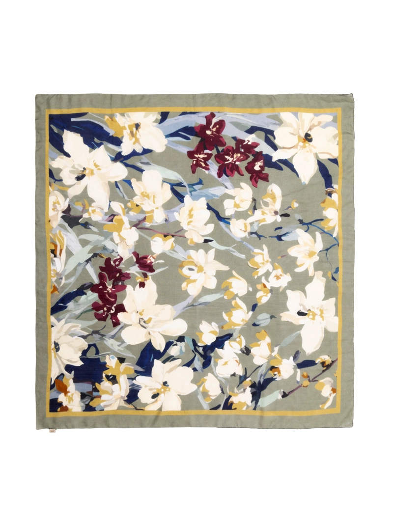 PAÑUELO SEDA MUJER RKF SILK FLORA S MULTICOLOR ROCKFORD - 2
