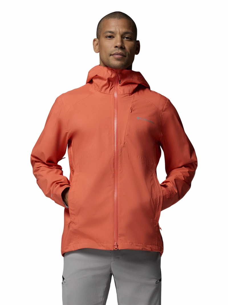 CORTAVIENTO HOMBRE TRAILBORNE 2.5 SHEL NARANJA COLUMBIA - 1