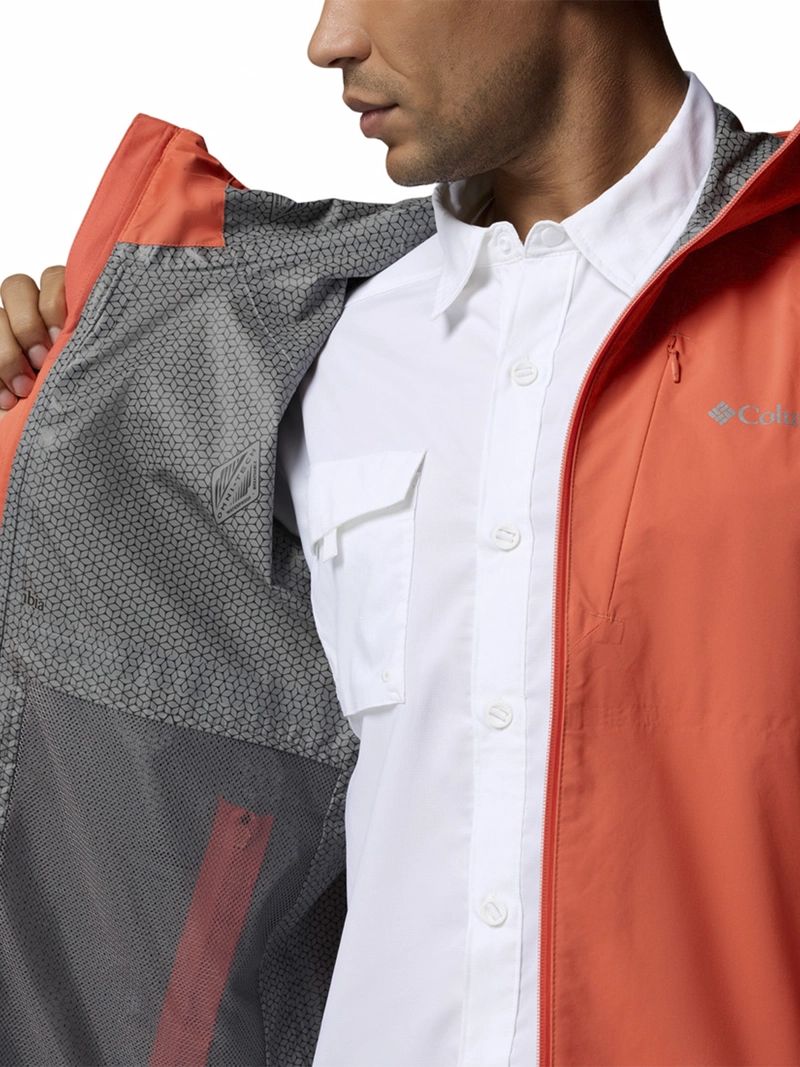 CORTAVIENTO HOMBRE TRAILBORNE 2.5 SHEL NARANJA COLUMBIA - 4