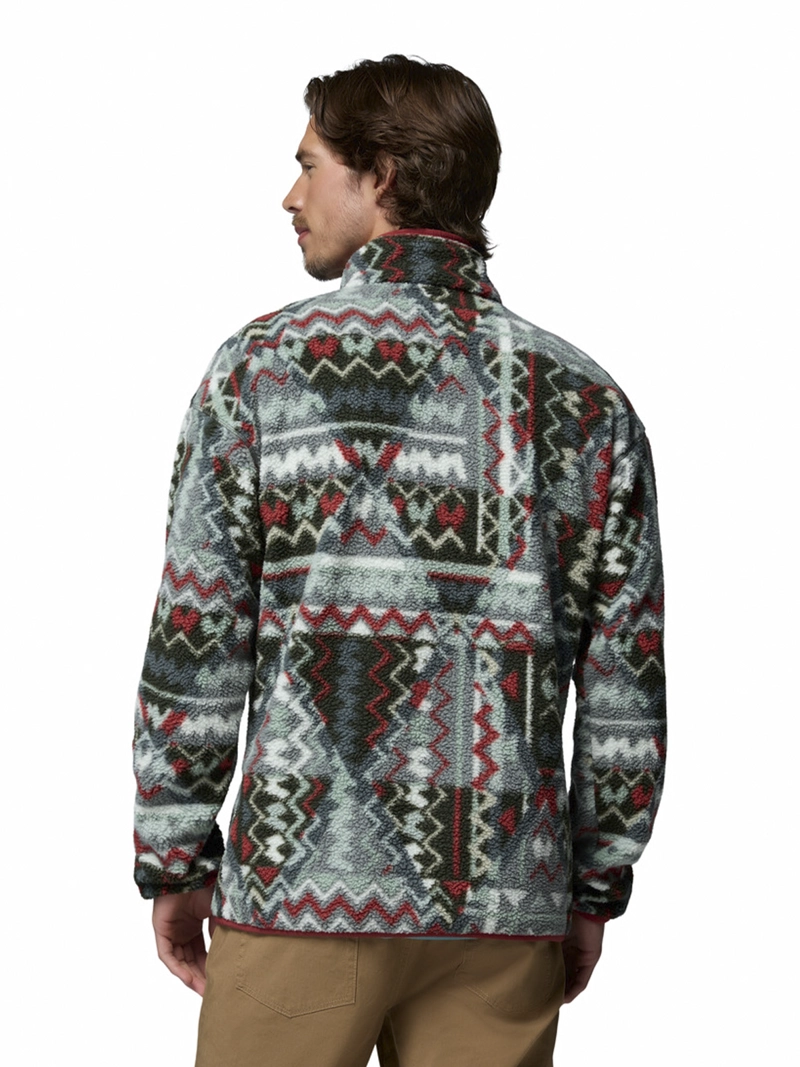 POLAR HOMBRE HELVETIA SNAP FLEECE GRIS COLUMBIA - 5