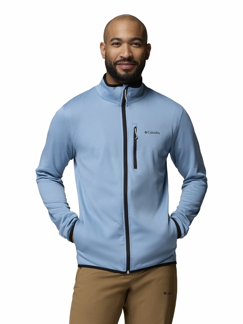 POLAR RECYCLED HOMBRE ESSENTIAL HIKE GRID AZUL COLUMBIA - 1