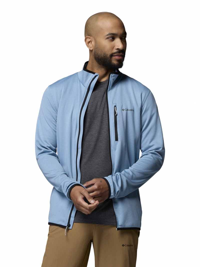 POLAR RECYCLED HOMBRE ESSENTIAL HIKE GRID AZUL COLUMBIA - 4