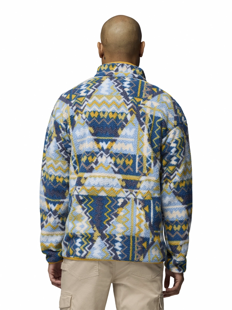 POLAR HOMBRE HELVETIA SNAP FLEECE AZUL COLUMBIA - 5