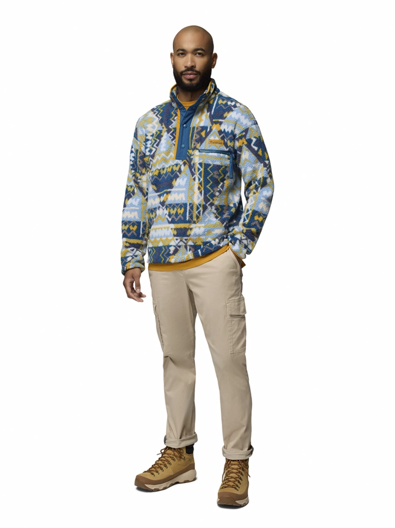 POLAR HOMBRE HELVETIA SNAP FLEECE AZUL COLUMBIA - 6