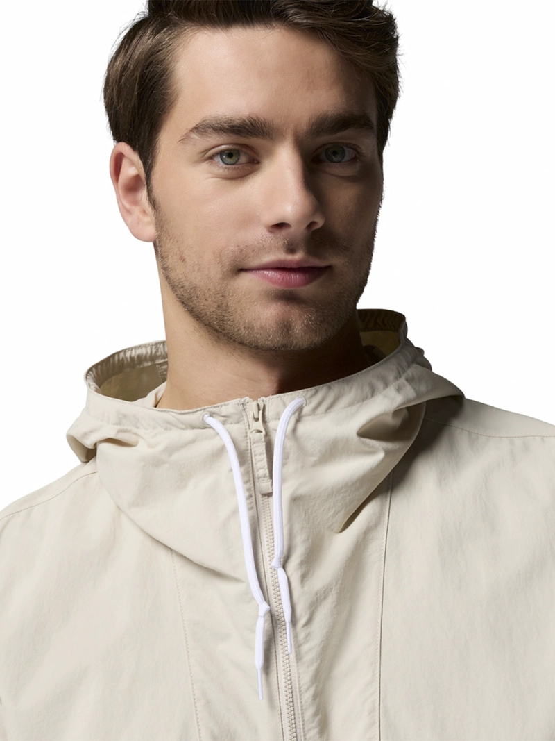 CORTAVIENTO HOMBRE SPIRE VALLEY HOODED GRIS COLUMBIA - 5