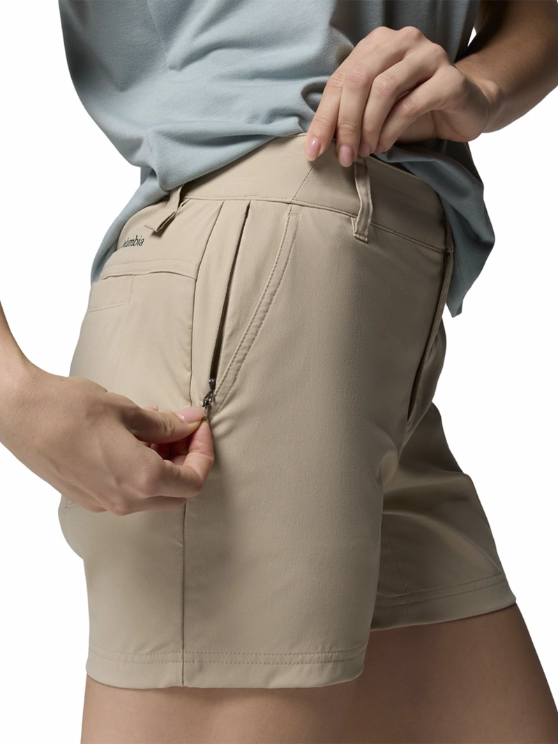 SHORT MUJER LESLIE FALLS II BEIGE COLUMBIA - 5