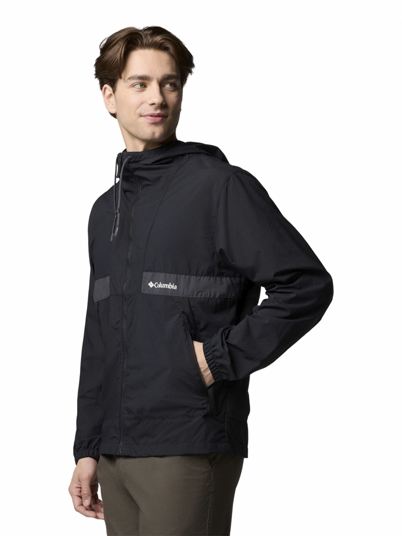 CORTAVIENTO HOMBRE SPIRE VALLEY HOODED NEGRO COLUMBIA - 2