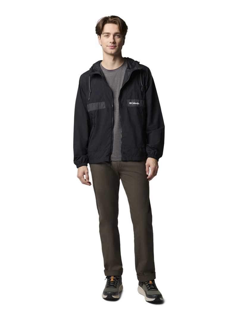 CORTAVIENTO HOMBRE SPIRE VALLEY HOODED NEGRO COLUMBIA - 6