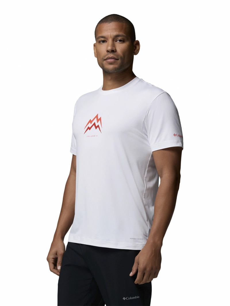 POLERA RECYCLED HOMBRE PARSONS POINT SS BLANCO COLUMBIA - 2