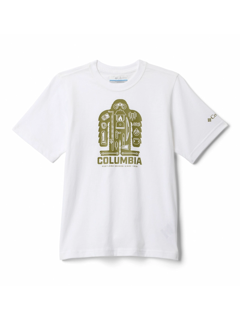POLERA NIÑO VALLEY CREEK II SS BLANCO COLUMBIA - 1