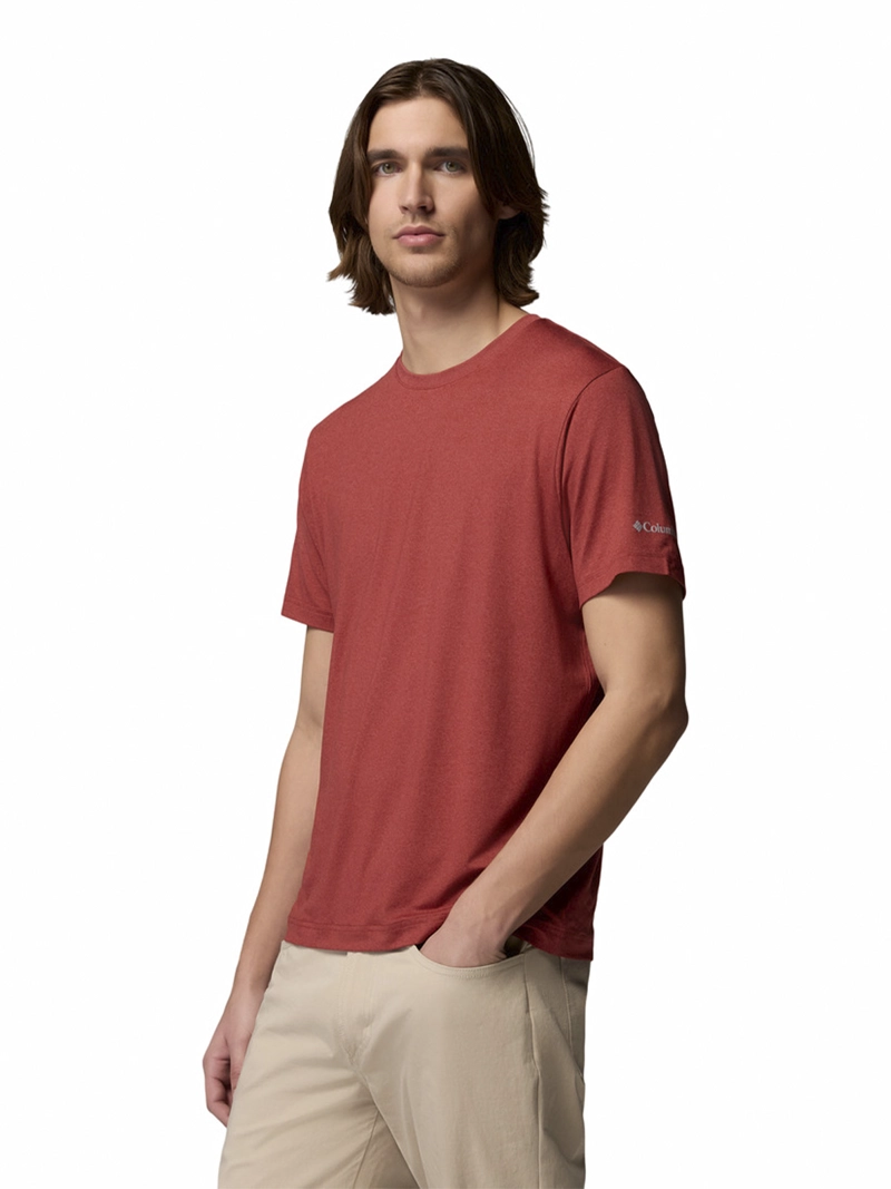 POLERA RECYCLED HOMBRE PARSONS POINT SS ROJO COLUMBIA - 2