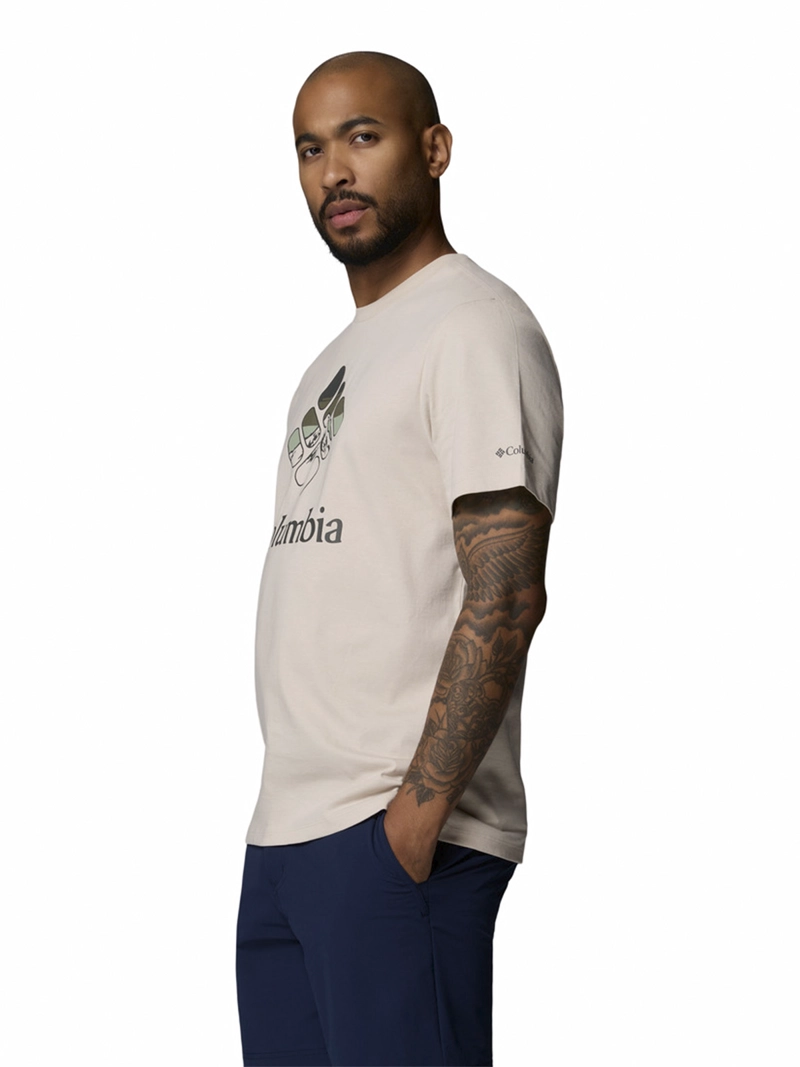 POLERA HOMBRE SEASONAL GRAPHIC T GRIS COLUMBIA - 2