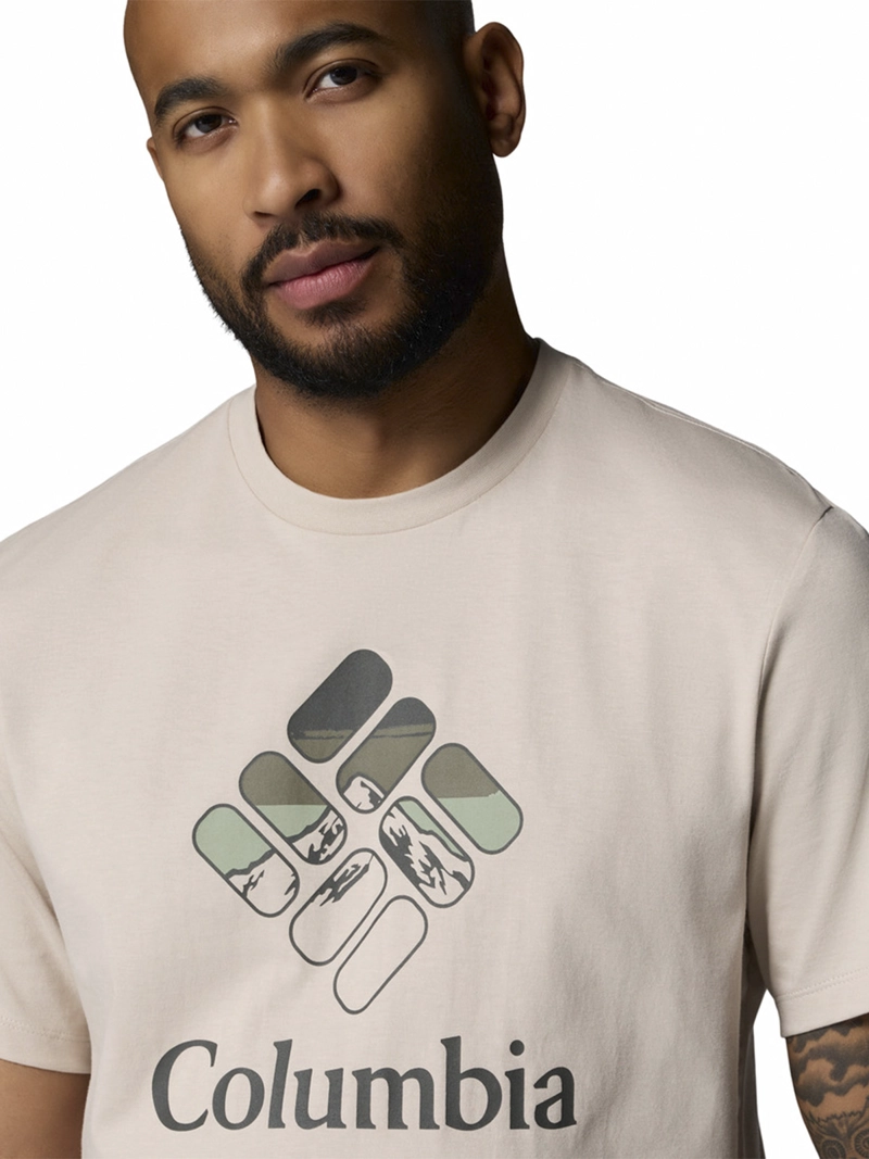 POLERA HOMBRE SEASONAL GRAPHIC T GRIS COLUMBIA - 4