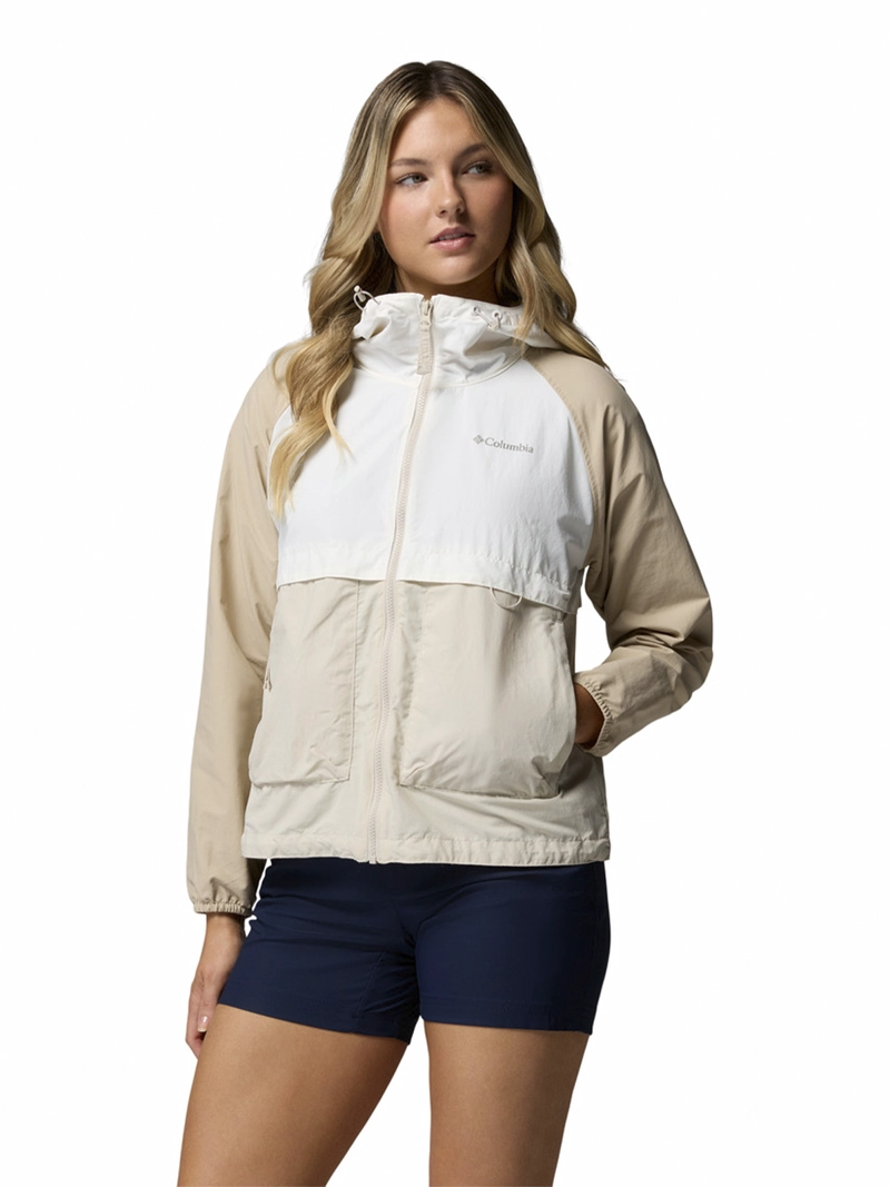 CORTAVIENTO MUJER SPIRE VALLEY WIND GRIS COLUMBIA - 1