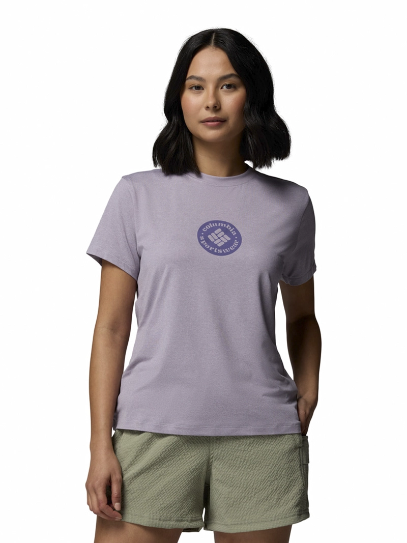 POLERA RECYCLED MUJER PARSONS POINT SS MORADO COLUMBIA - 1