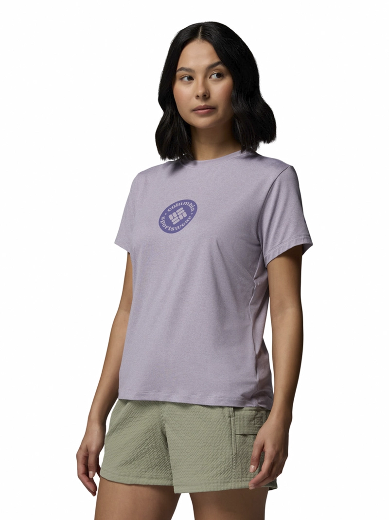 POLERA RECYCLED MUJER PARSONS POINT SS MORADO COLUMBIA - 2