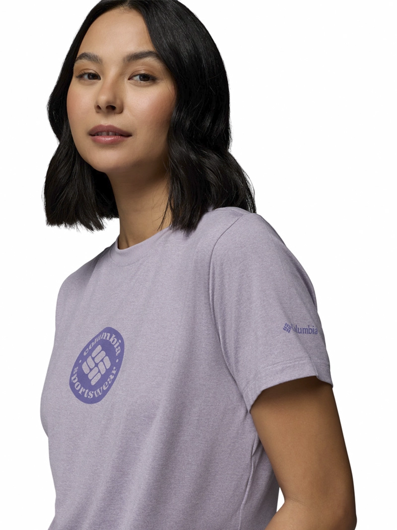 POLERA RECYCLED MUJER PARSONS POINT SS MORADO COLUMBIA - 4