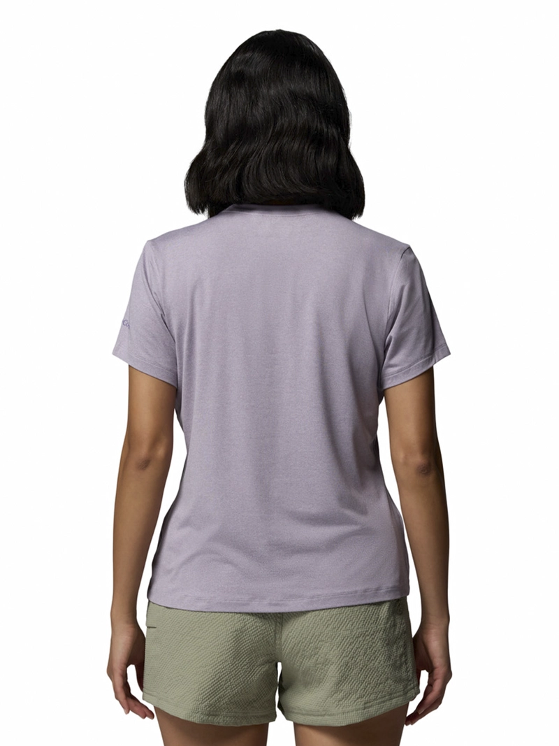 POLERA RECYCLED MUJER PARSONS POINT SS MORADO COLUMBIA - 5
