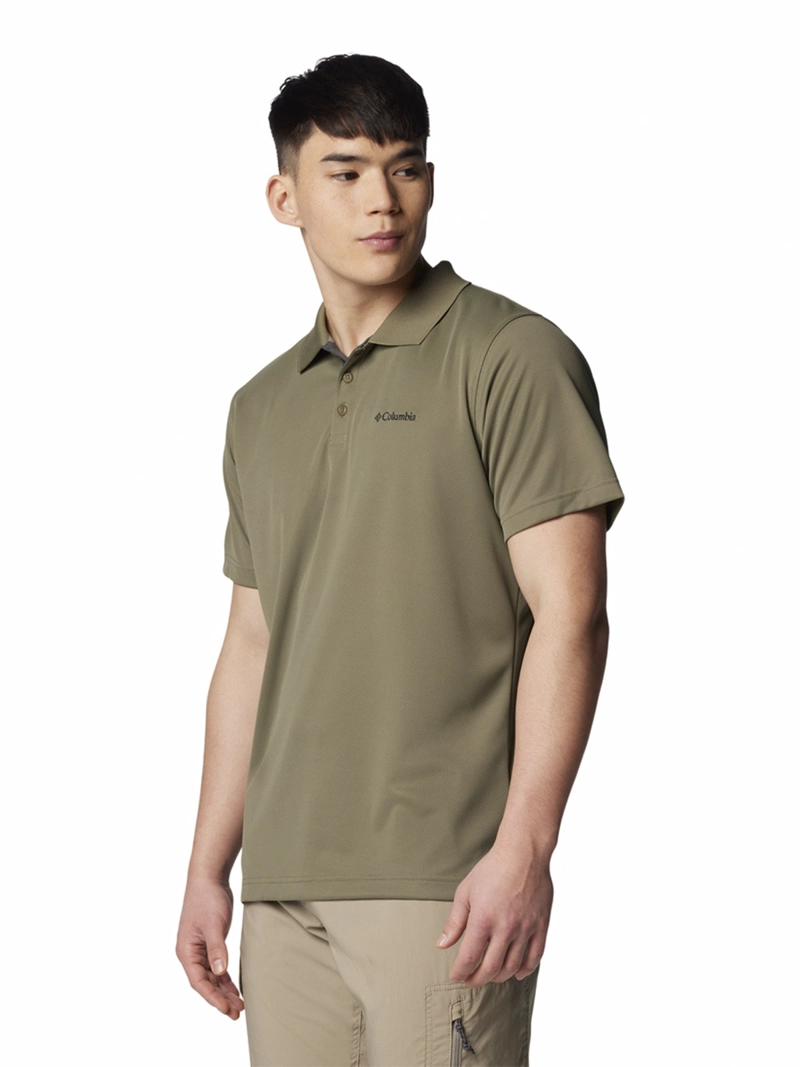 POLERA MANGA CORTA HOMBRE UTILIZER POLO VERDE COLUMBIA - 2