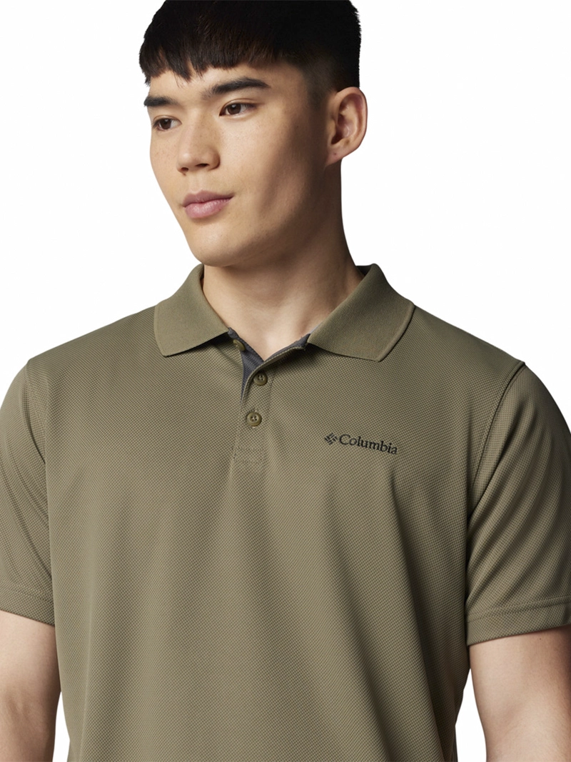POLERA MANGA CORTA HOMBRE UTILIZER POLO VERDE COLUMBIA - 4