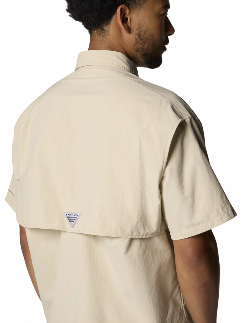 CAMISA HOMBRE BAHAMA II S/S SHIRT BEIGE COLUMBIA - 5