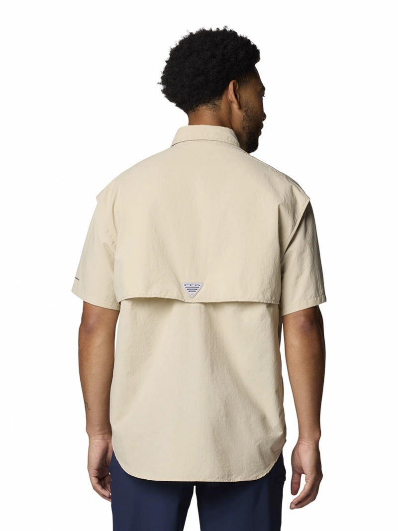CAMISA HOMBRE BAHAMA II S/S SHIRT BEIGE COLUMBIA - 6