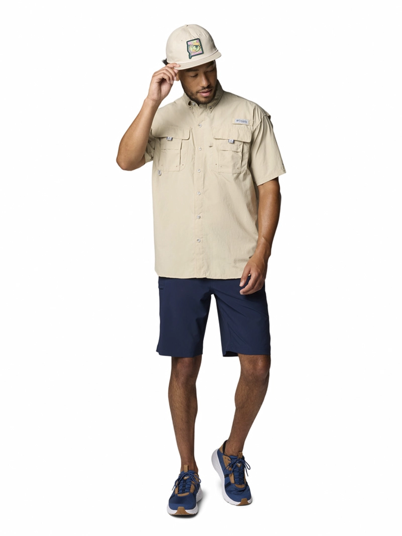 CAMISA HOMBRE BAHAMA II S/S SHIRT BEIGE COLUMBIA - 7